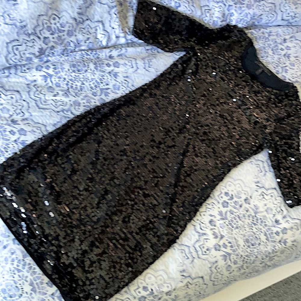 Black Sequin Mini